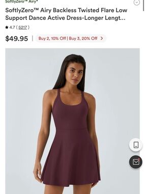 HALARA Backless Twisted Flare Dress in Plum